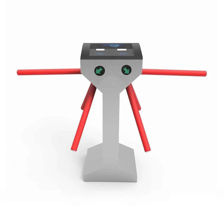 Dual Core Tripod Turnstile Gate With Finger Printing Access Control System JS-SGZ003B