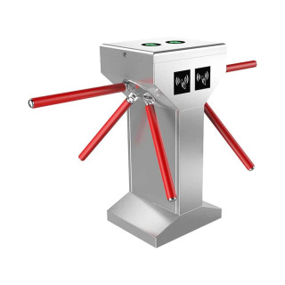 Dual Core Tripod Turnstile Gate With Finger Printing Access Control System JS-SGZ003B