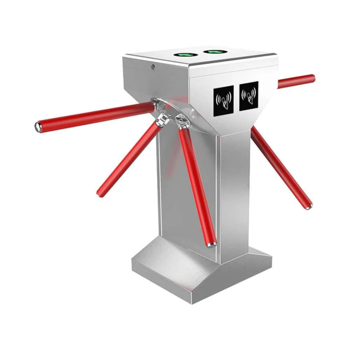 Dual Core Tripod Turnstile Gate With Finger Printing Access Control System JS-SGZ003B