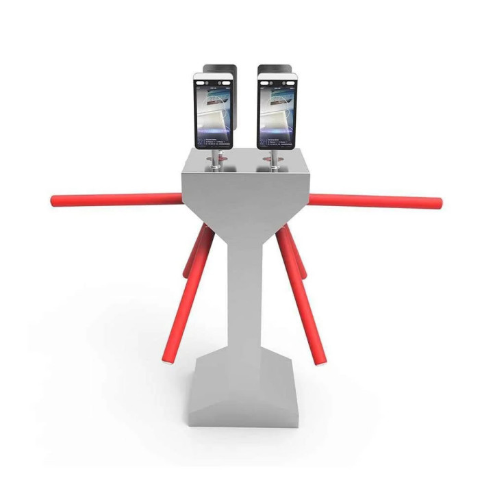 Dual Core Tripod Turnstile Gate With Finger Printing Access Control System JS-SGZ003B