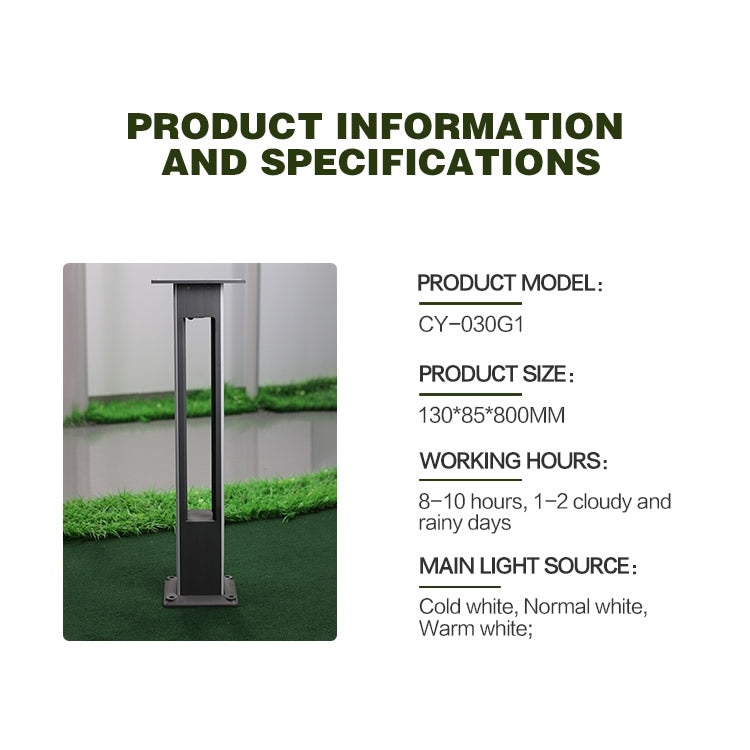 Solar Lawn Lamp CY-030G1 SSL100