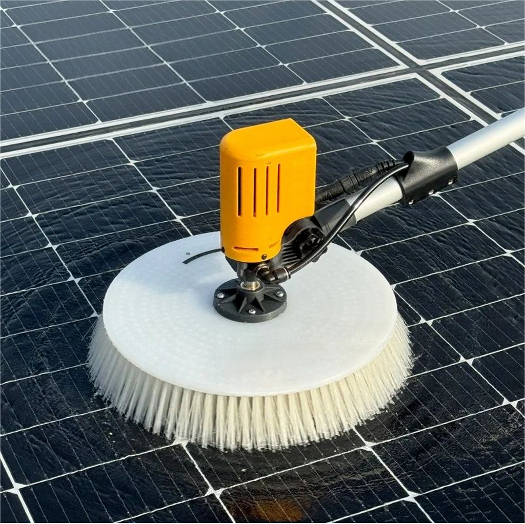 Single Head Solar Panel Cleaning Brush EB-01S - Dual Power