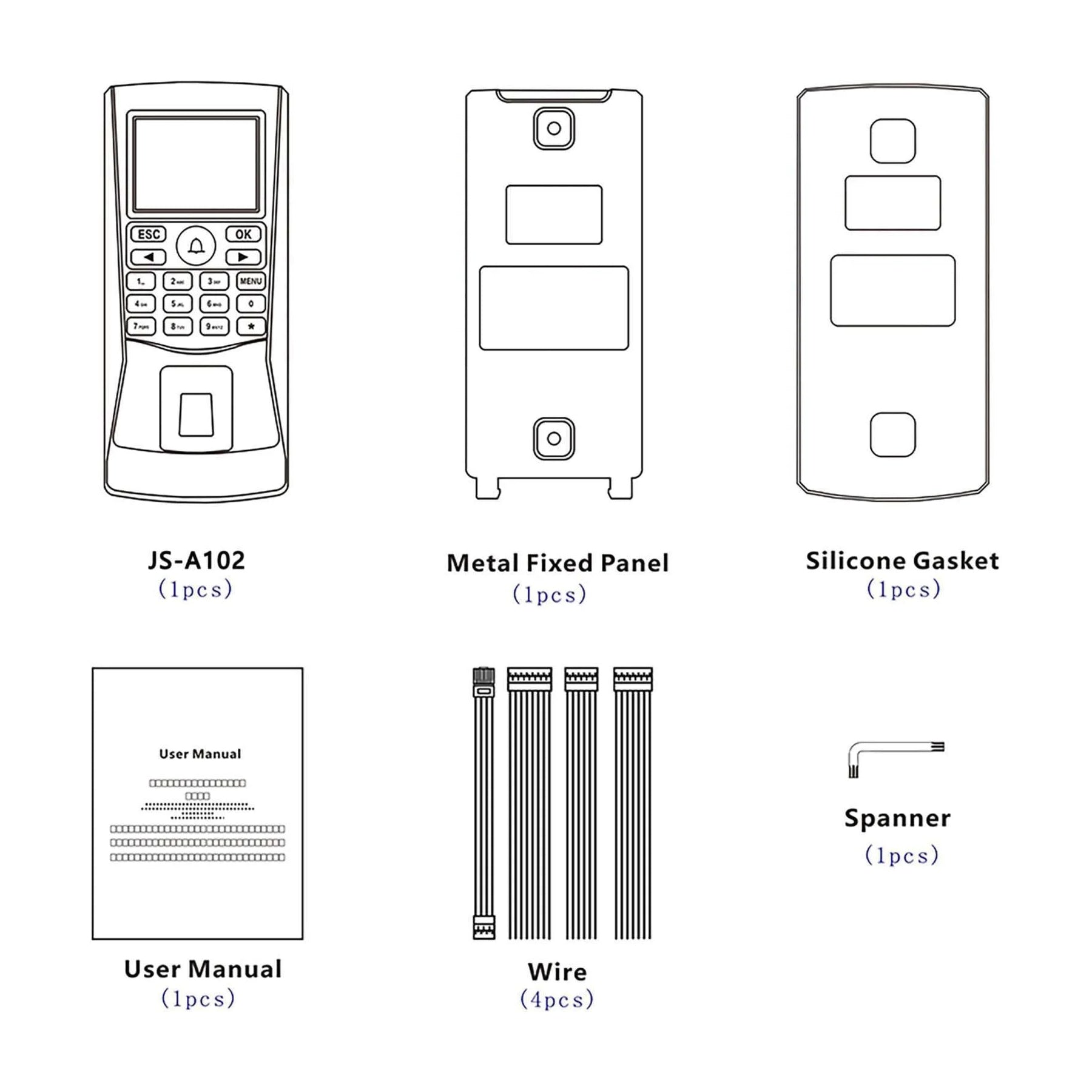 Fingerprint and Time Attendance Access Controller FC-A102