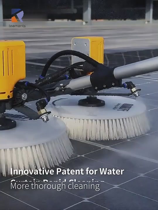 Double Head Solar Panel Cleaning Brush EB-01 - Dual Power